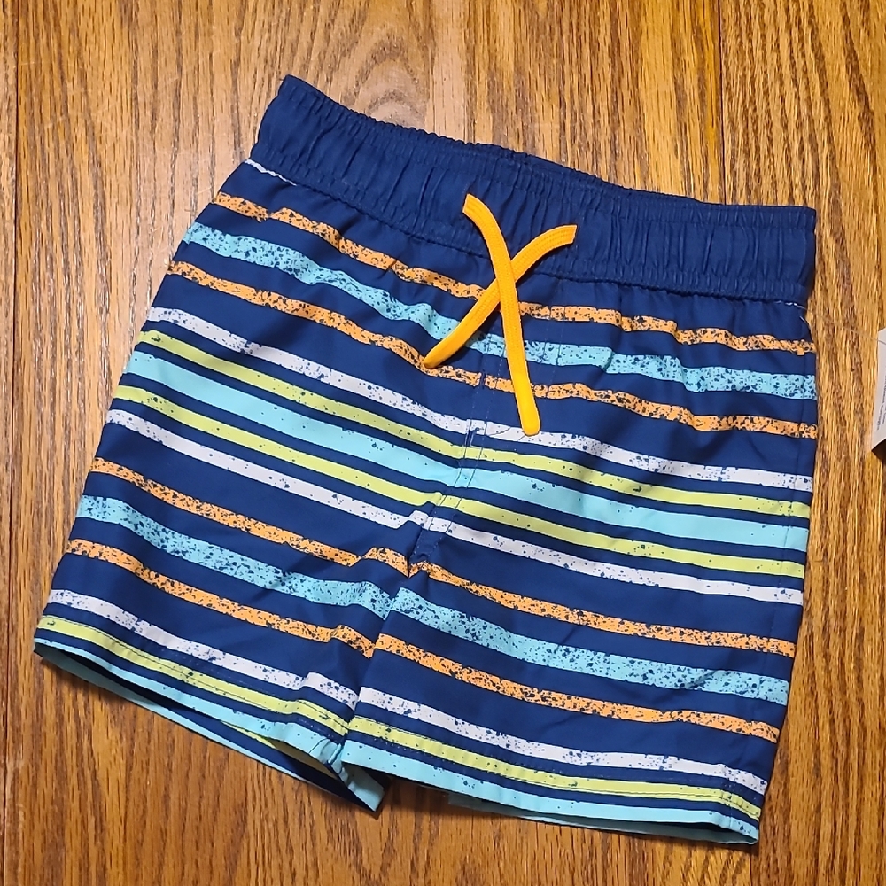 Wave Zone NWT Striped Kids Swim Shorts 24 Months